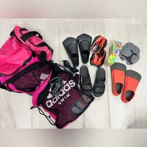 Arena Adidas training fins googles gym bag pool bag foam pull buoy crocs paddles